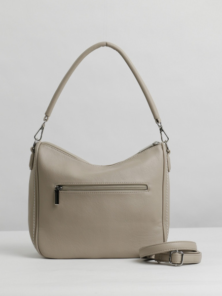 455-88 550177 Сумка хобо женская экокожа Ludor бежевый