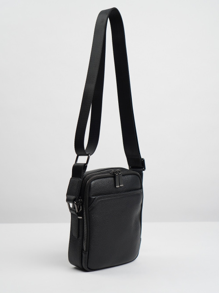 фото 453-77 2169-1 Сумка кросс-боди мужская натуральная кожа DE-GOSA черный