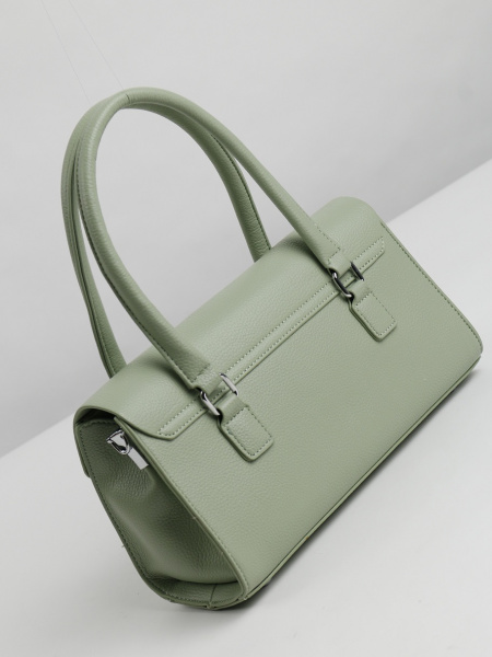 442-33 5255 Сумка стракчэд женская экокожа Safenta светло-зеленый