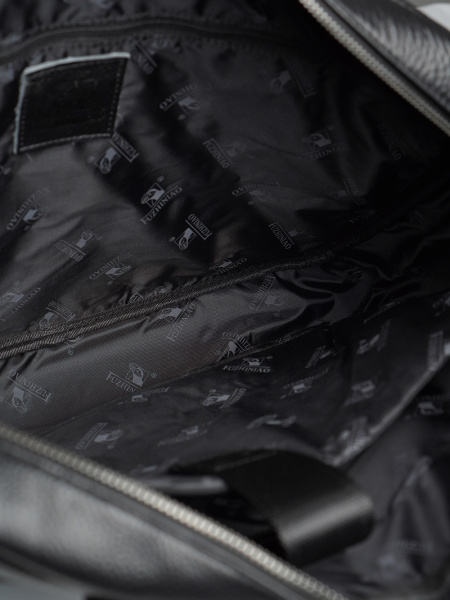 фото 447-74 525L Портфель мужской натуральная кожа Fuzhiniao черный