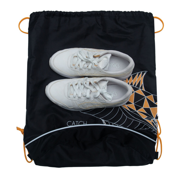 фото 426-92 ОМ-41-9 Мешок для обуви Grizzly черный-оранжевый