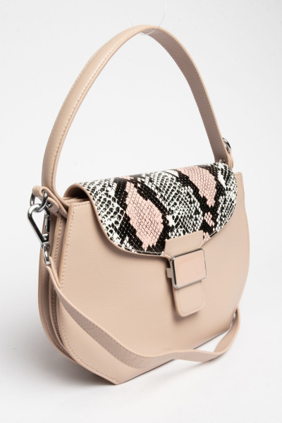 фото 422-92 Y1690-1 Сумка кросс-боди женская натуральная кожа Ludor розовый