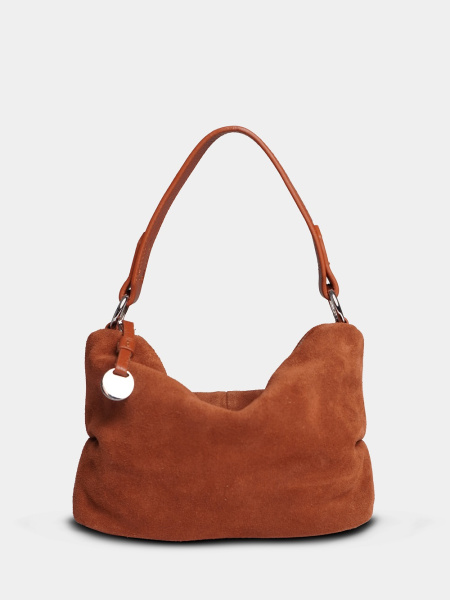 452-62 6662 Сумка хобо женская натуральная замша Ludor коричневый
