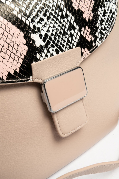 фото 422-92 Y1690-1 Сумка кросс-боди женская натуральная кожа Ludor розовый