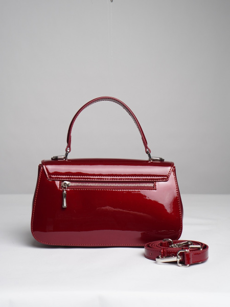 440-94 1901 Сумка стракчэд женская натуральная кожа Ludor красный