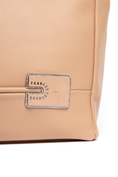 444-07 58168 Сумка тоут женская экокожа Safenta бежевый