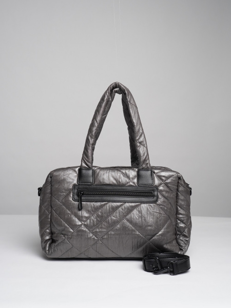 450-87 58301 Сумка доум женская экокожа Safenta серый