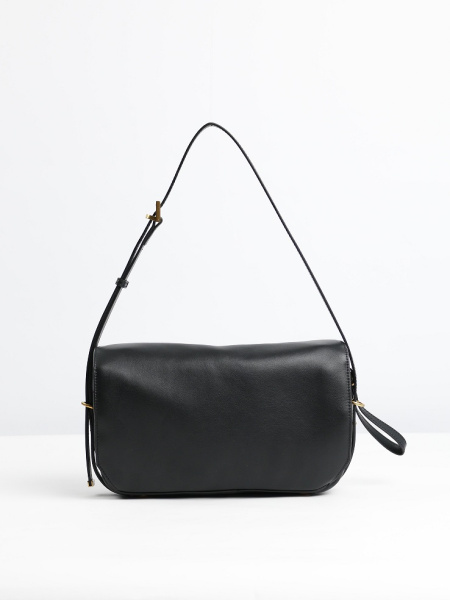 фото 456-87 6202золото Сумка кросс-боди женская натуральная кожа Ludor черный