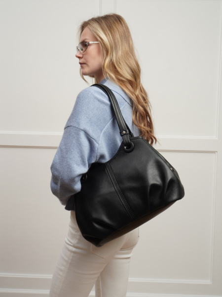 451-77 550230 Сумка доум женская экокожа Ludor черный