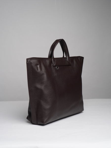 фото 451-21 8561 Сумка шоппер женская натуральная кожа Ludor темно-коричневый