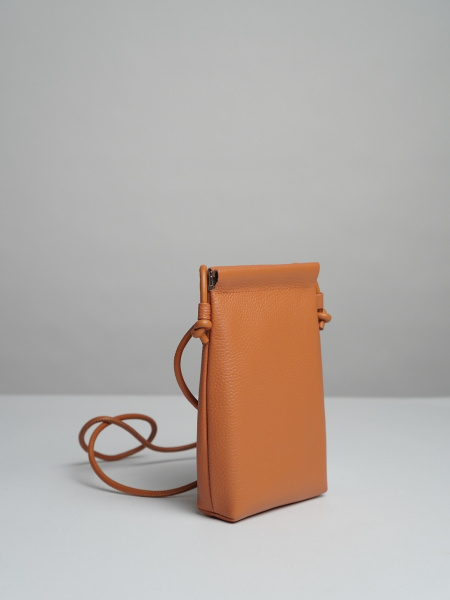 фото 450-68 8027 Сумка кросс-боди женская натуральная кожа Ludor коричневый