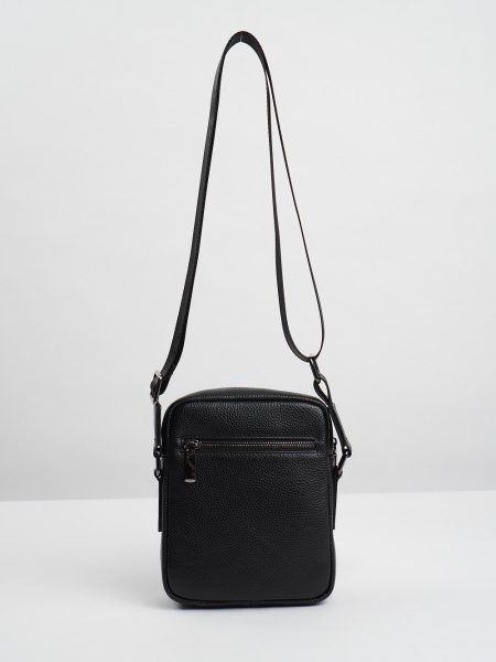 фото 453-77 2169-1 Сумка кросс-боди мужская натуральная кожа DE-GOSA черный