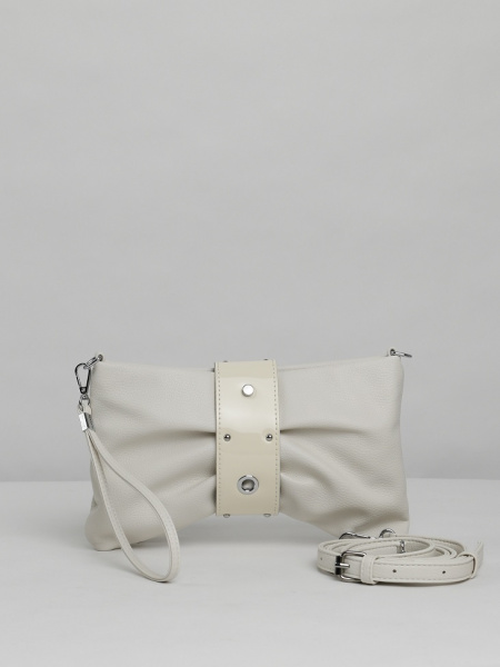 фото 456-96 2131 Клатч женский экокожа Safenta светло-бежевый