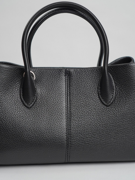 455-60 3669 Сумка тоут женская натуральная кожа Ludor черный