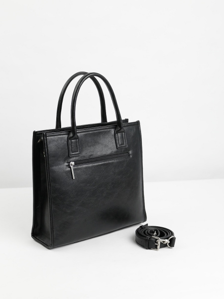 456-13 550273 Сумка тоут женская экокожа Ludor черный