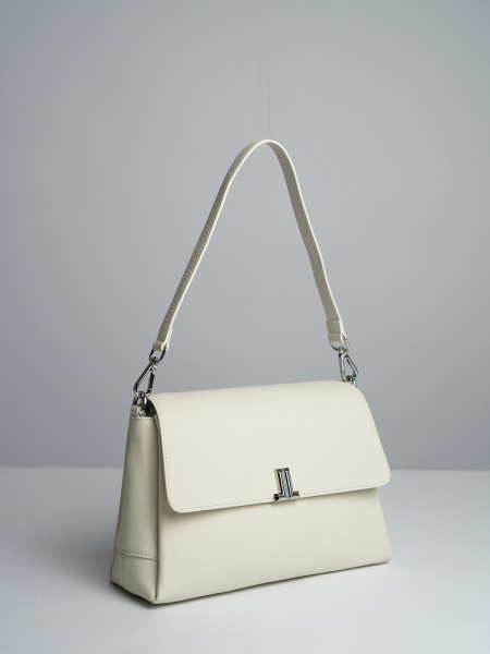 446-70 83360 Сумка стракчэд женская натуральная кожа Ludor молочный 446-70 83360 Сумка стракчэд женская натуральная кожа Ludor молочный