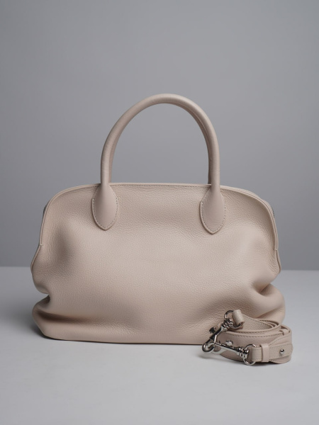 449-75 1885 Сумка доум женская натуральная кожа Ludor молочный