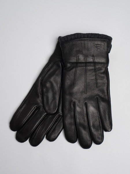 фото 448-92 HP896D-1(9) Перчатки мужские натуральная кожа  черный