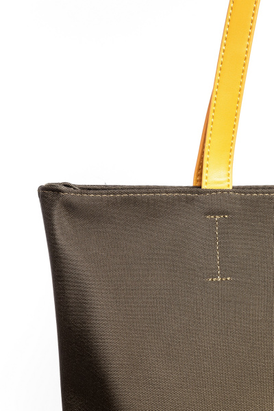 фото 434-66 2079-1 Сумка шоппер женская текстиль Ludor хаки