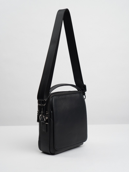 фото 453-69 22-2053-2 Сумка кросс-боди мужская натуральная кожа DE-GOSA черный