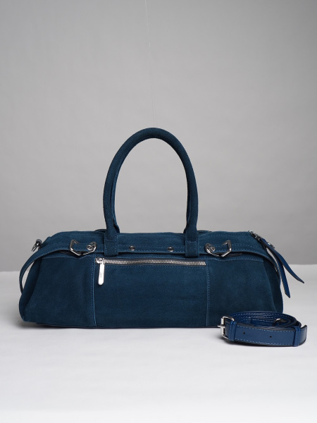 452-57 98420 Сумка доум женская натуральная замша Safenta бирюза