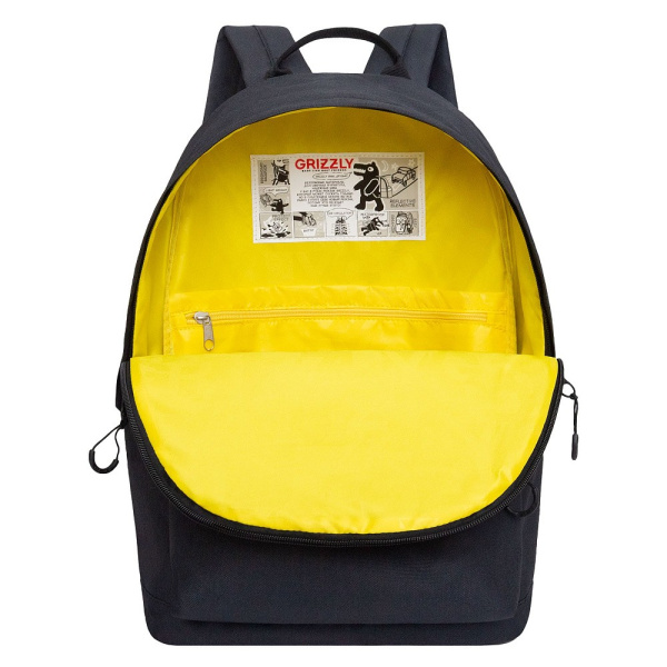 фото 454-07 RQL-417-5 Рюкзак городской мужской Grizzly черный