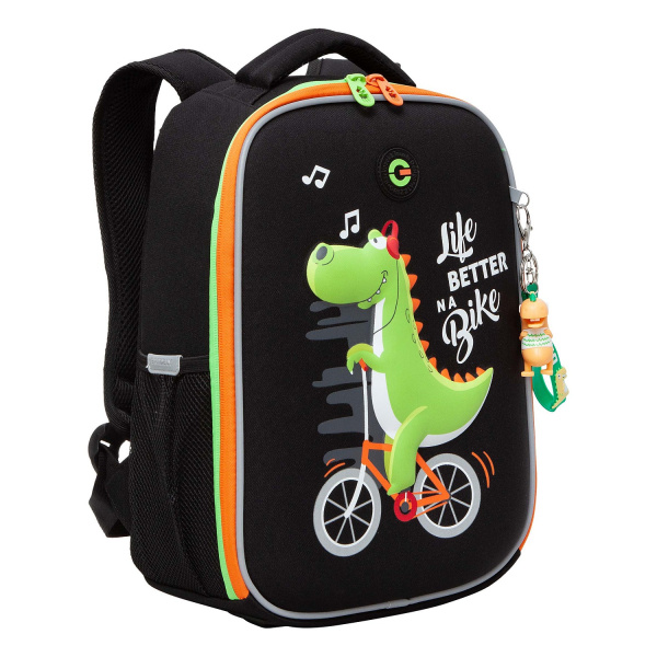 фото 426-79 RAW-397-7 Ранец для мальчика Grizzly черный