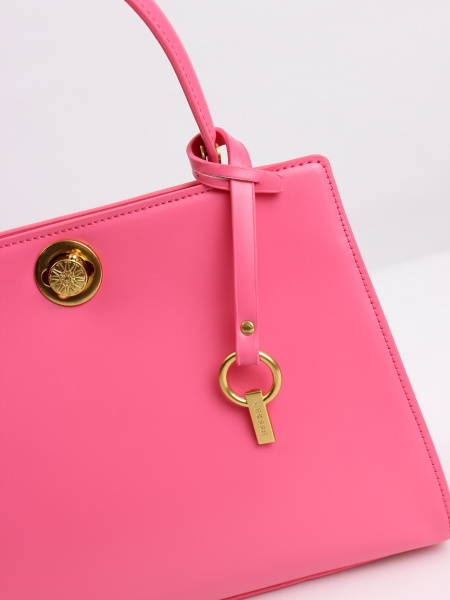 428-55 20888 Сумка стракчэд женская экокожа  VERSSE розовый