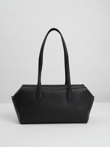 455-19 8838 Сумка тоут женская натуральная кожа Ludor черный