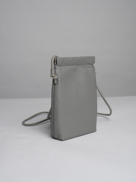 фото 452-30 8027 Сумка кросс-боди женская натуральная кожа Ludor серый