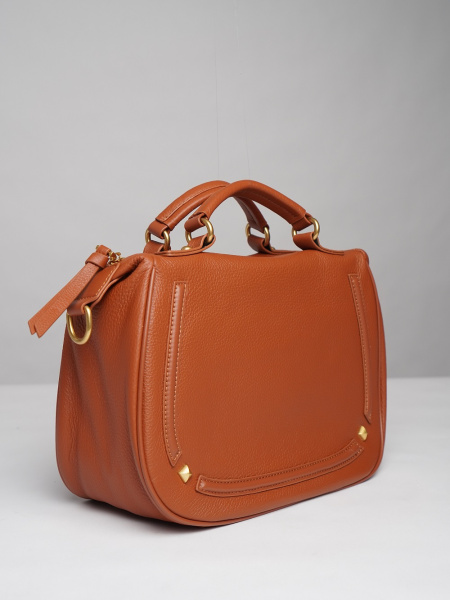 453-25 7015 Сумка доум женская натуральная кожа Ludor кирпичный