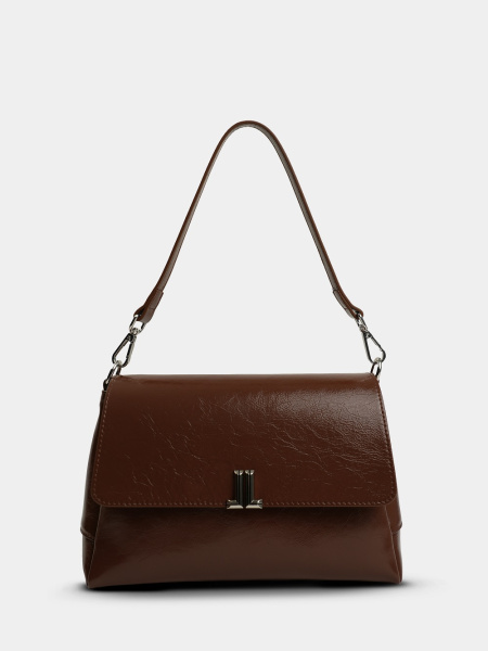 454-79 83360масло Сумка Флап женская натуральная кожа Ludor коричневый