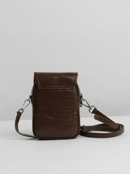 фото 454-75 788масло Сумка кросс-боди женская натуральная кожа Ludor коричневый