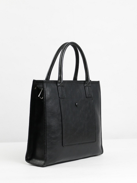 456-13 550273 Сумка тоут женская экокожа Ludor черный