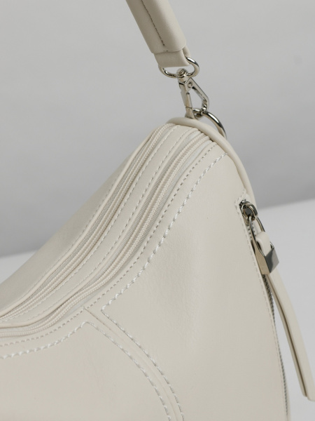 455-87 550177 Сумка хобо женская экокожа Ludor светло-бежевый