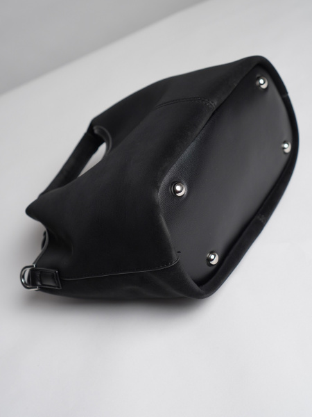 451-48 550236 Сумка хобо женская эко нубук Ludor черный