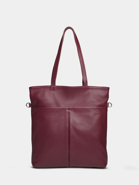 452-04 20512 Сумка шоппер женская натуральная кожа Ludor бордовый фото 452-04 20512 Сумка шоппер женская натуральная кожа Ludor бордовый