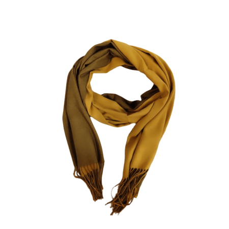 фото 413-32 870199 2-х стор Палантин  горчичный