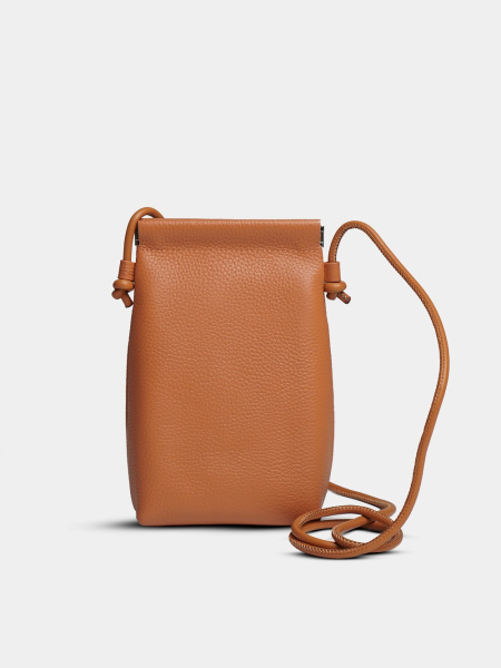 фото 450-68 8027 Сумка кросс-боди женская натуральная кожа Ludor коричневый