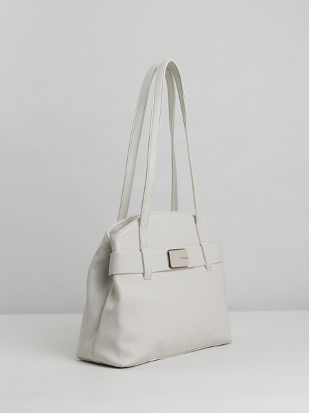 457-01 58426 Сумка тоут женская экокожа Safenta бежевый