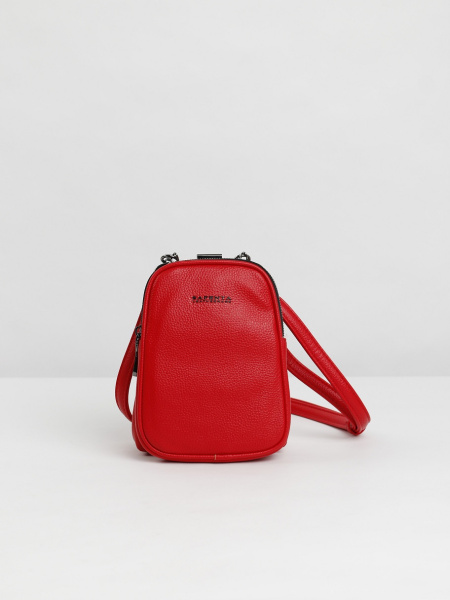 456-98 29133-9 Сумка фрейм женская экокожа Safenta красный