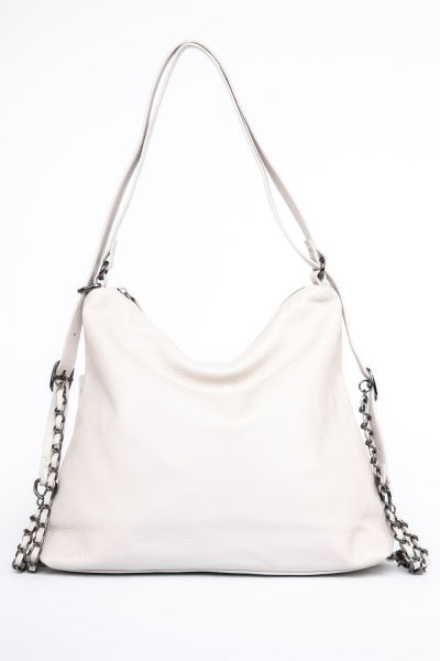 429-72 8311 Сумка хобо женская натуральная кожа Ludor молочный