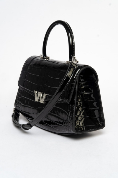 407-03 TH1021 Сумка стракчэд женская натуральная кожа Ludor черный