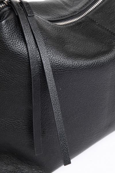 429-77 612 Сумка хобо женская натуральная кожа Ludor черный