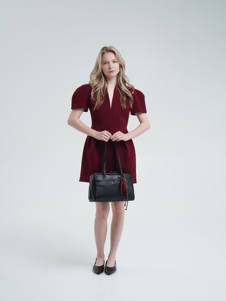 451-43 550240 Сумка доум женская экокожа Ludor черный