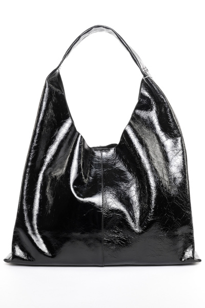 446-66 8150 Сумка хобо женская натуральная кожа Ludor черный 446-66 8150 Сумка хобо женская натуральная кожа Ludor черный