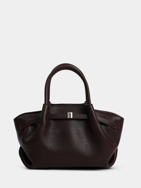 454-86 HR7280 Сумка тоут женская натуральная кожа Ludor темно-коричневый