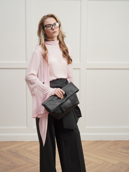 фото 448-84 1878 Сумка шоппер женская натуральная кожа Ludor черный