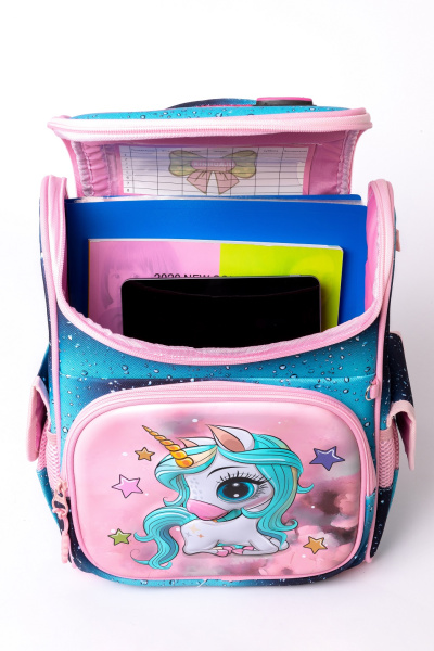 фото 431-40 8013 пони Ранец для девочки De-Gosa (bf) синий