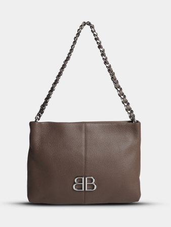 фото 448-85 187 Сумка кросс-боди женская натуральная кожа Ludor темно-беж